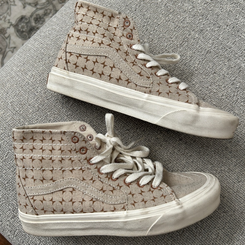 High Top Checkered Vans